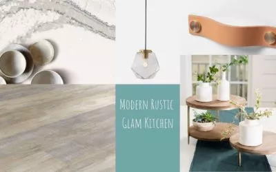 Kitchen design inspiration: modern rustic glam kitchen