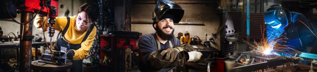 Collage of industry workers