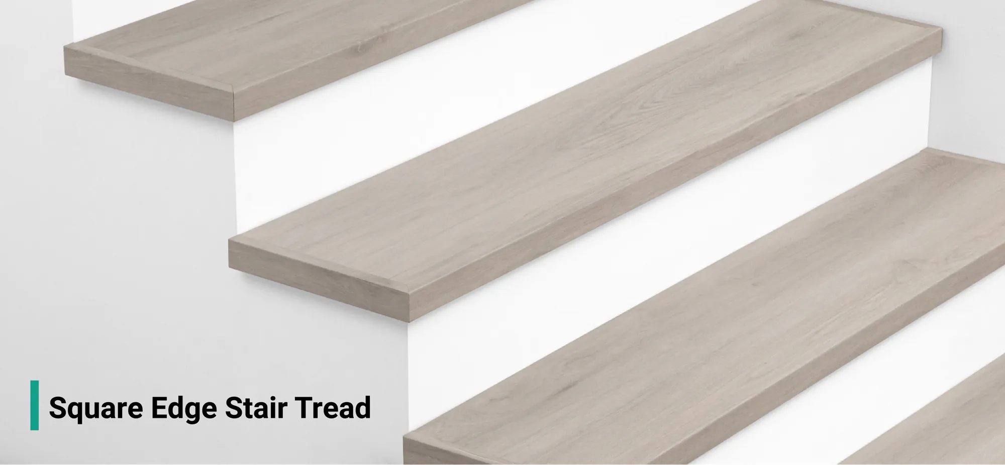 All-In-One waterproof stair treads installed on a staircase.