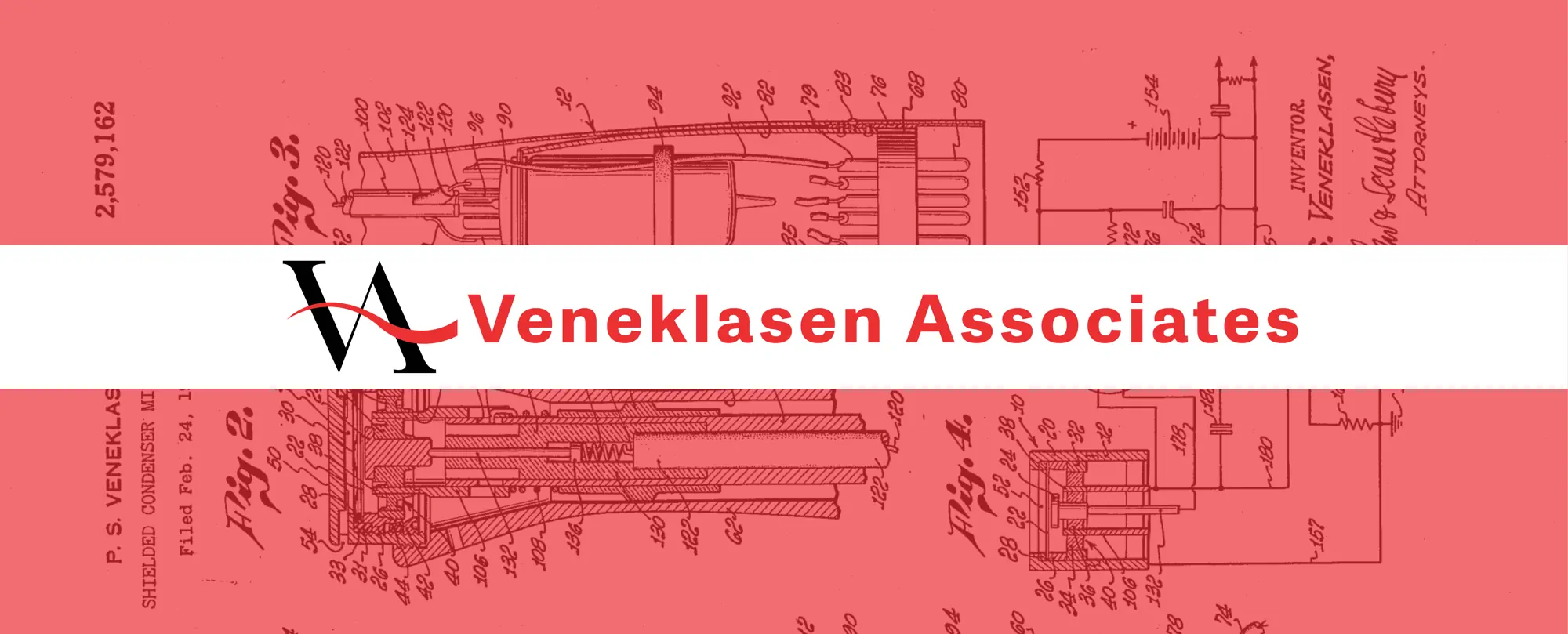 Veneklasen Associates logo on patent schematic diagram.