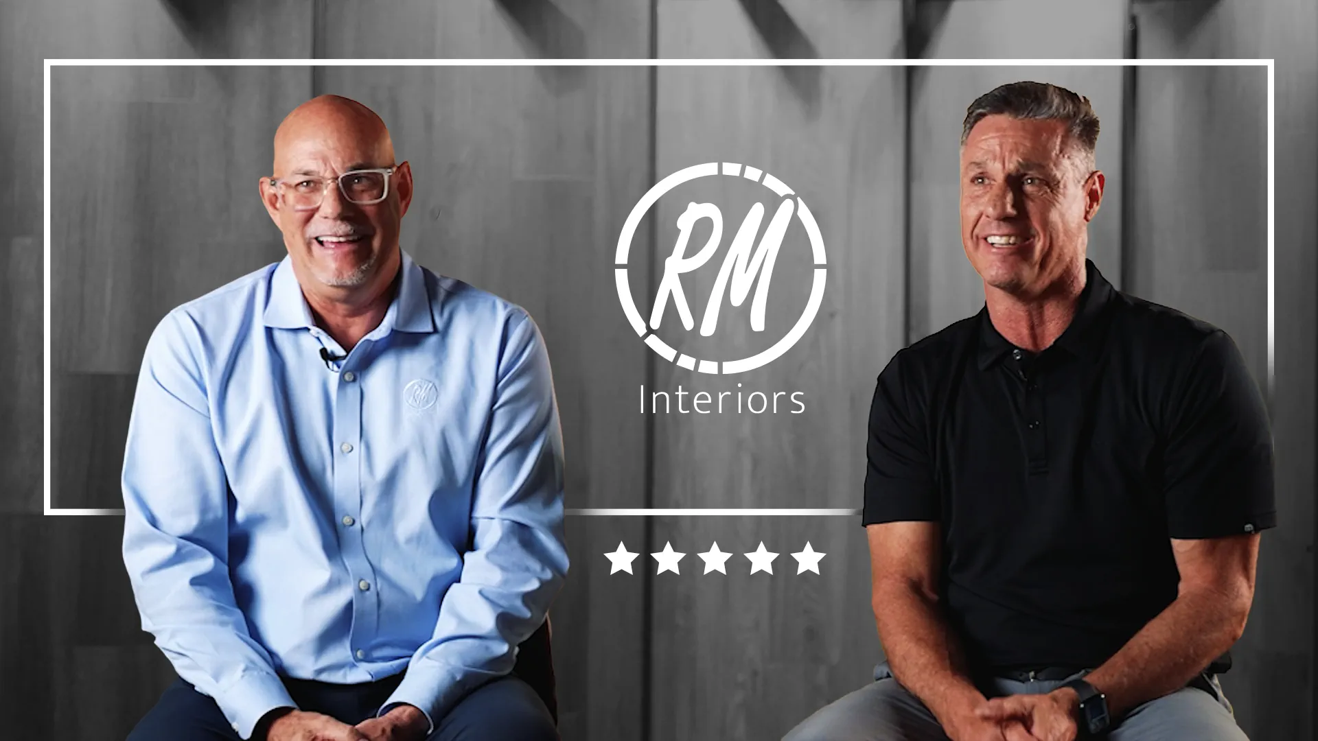 Rick Wagner and Mark Wagner of RM Interiors sitting down to give a five-star review for Urban Surfaces.