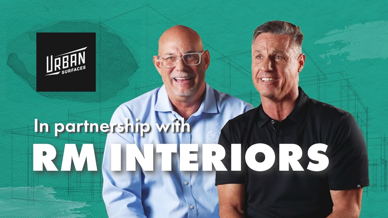 Rick Wagner and Mark Wagner of RM Interiors on a teal background. Title: In Partnership with RM Interiors.