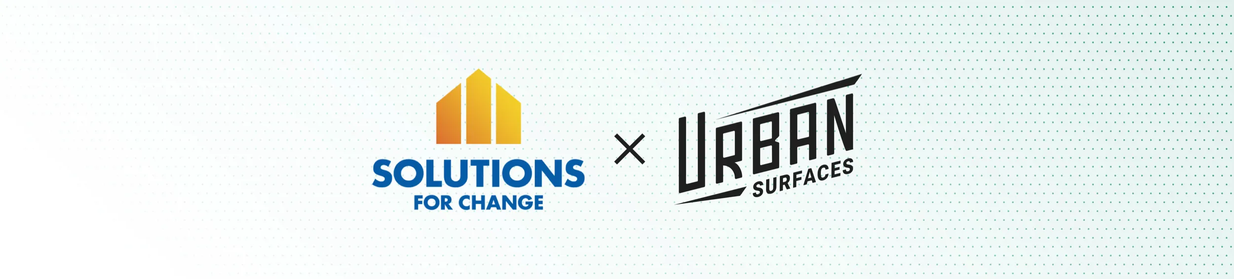 Solutions for Change logo and Urban Surfaces logo.
